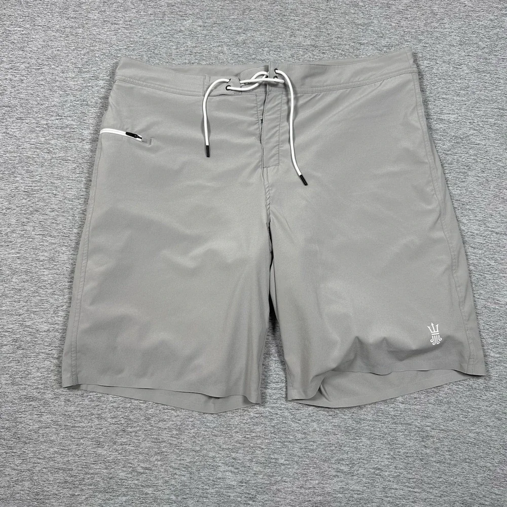 Driftline Original Drifties Board Shorts Mens 40 Gray Neoprene Lined Surf